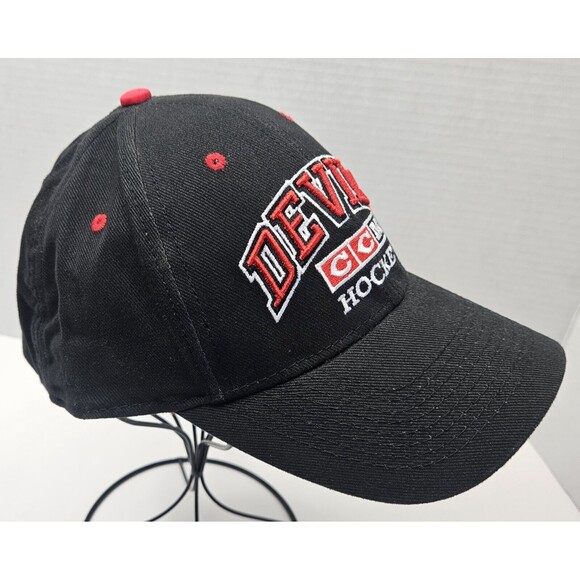 Vintage New Jersey Devils CCM Hockey Hat Cap Strapback NHL Black Men Adult Black - Picture 2 of 10